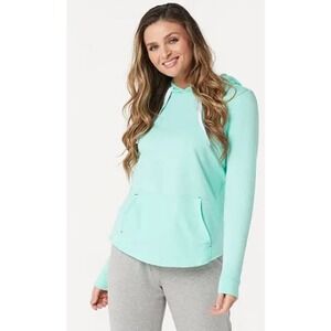 AnyBody Cozy Knit Light French Terry Green Hoodie XL NEW A306955